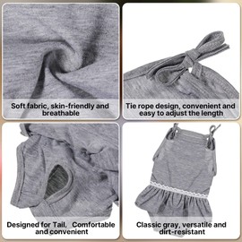 3 Pieces Reusable Dog Diapers Female Dog Period Diapers Washable Puppy Sanitary Panties with Adjustable Suspender Pet Underwear Jumpsuits for Female Doggy Doggie Puppy(L)