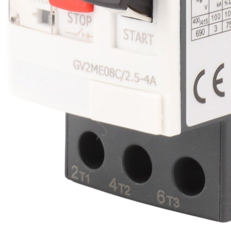 Electric Circuit Breaker Motor Start Stop Protection Switch 35mm Guide