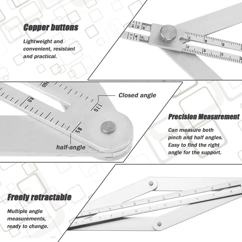 Pcmursal Pemium Corner Angle Finder Tool, Miter Saw Protractor with