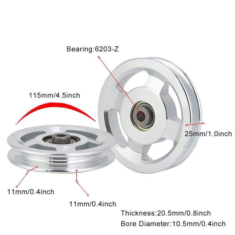 Demeras Fitness Pulley Aluminium Alloy Home Gym Attachments Strength Training