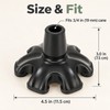 Rubber Cane Tip 19mm (3/4 Inch) – 6-Pillar Non-Slip Walking