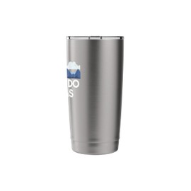 Colorado Springs Retro Pikes Peak Colorado CO Vacation Stainless Steel Insulated Tumbler