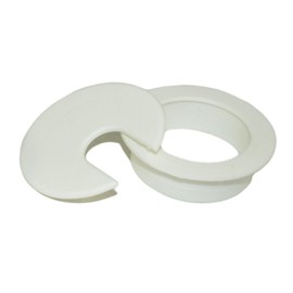 MyCableMart 2IN Cut-Hole Size White Round Wire Management Grommet with Removable Lid