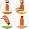 YBCPACK 16 Pack 8oz/250ml Plastic Juice Bottles with Tamper Seal