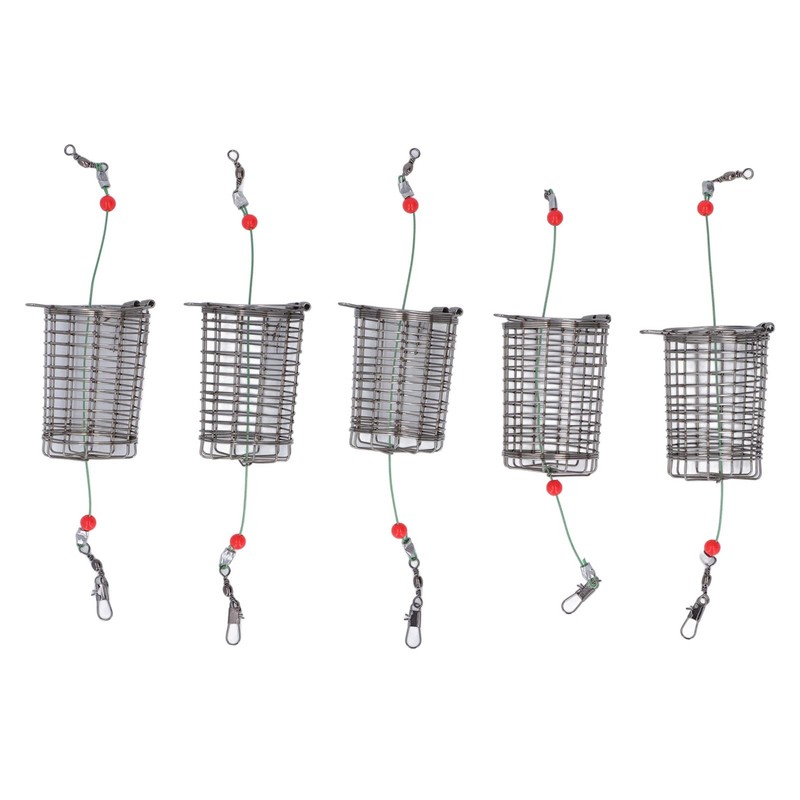 Fishing Bait Cage Basket, Stainless Steel Compact Fishing Lure Cage