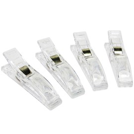 keepdrum Clip for Sheet Music Stands Transparent Pack of 4