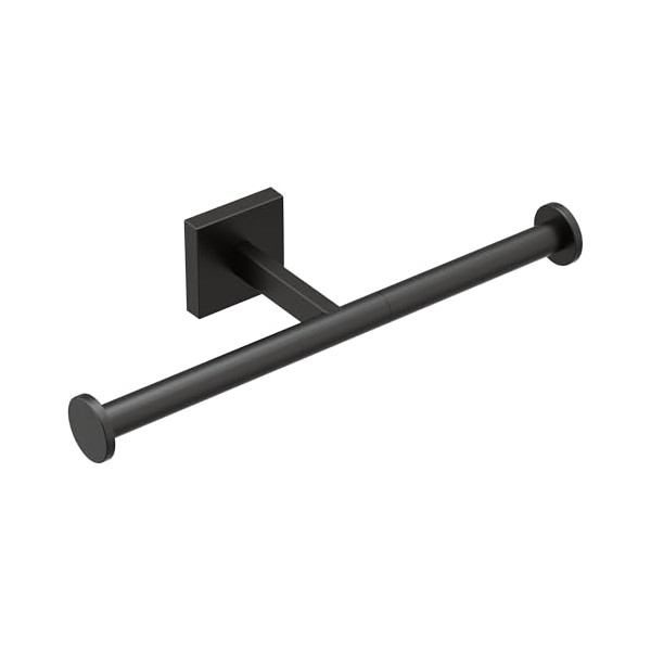 Moen BP1888BL Triva Double-Post Toilet Paper Holder, Matte Black