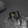 FaithHeart 11mm Stainless Steel Rainbow LBGT Pride Ring for Male