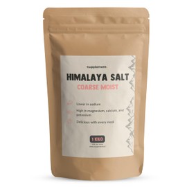 Cupplement - Himalayan Salt 1 kg - Highest Quality - Coarse Salt - Bath Salt - Fine - Himalayan Salt - Salt Stone - Sea Salt - Salt Mill - Salt Range Pakistan