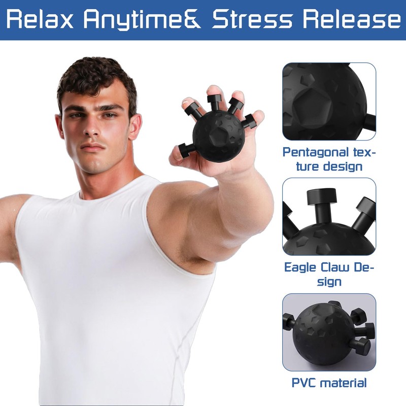 Spetsbst Hand Trainer, Finger Trainer, Grip Strength Trainer, Hand Gripper