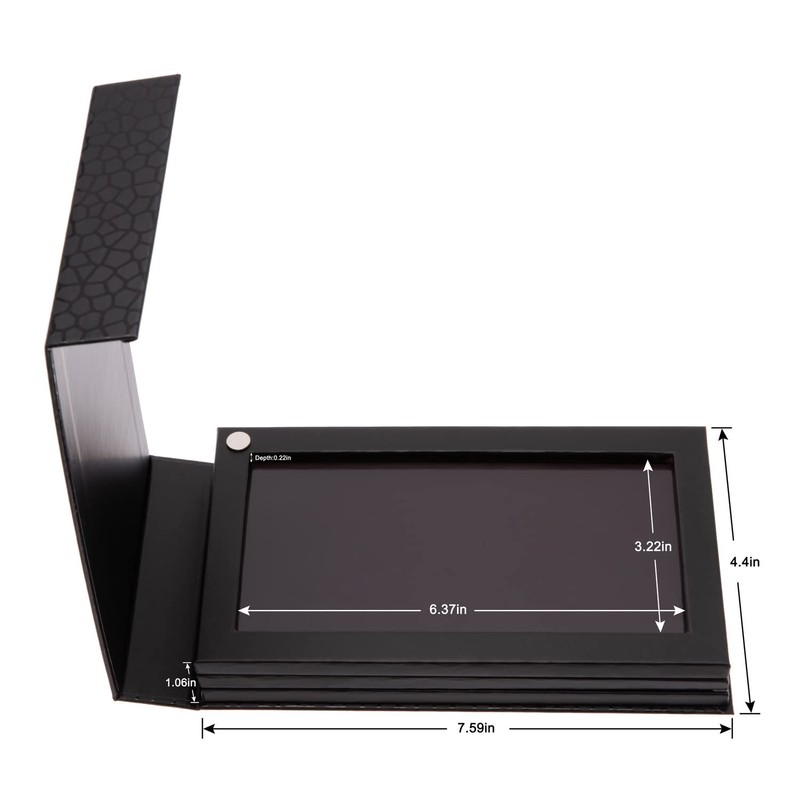 Allwon 3-Layer Rotation Magnetic Palette 3 in1 Empty Makeup Palette