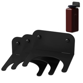 Koova Heavy Duty Wall Mounted Spice Jar Holder (3 Pack) - 7.5oz Jar Capacity, Easy Installation, Made in USA, Perfect for Kitchen and Grill Organization