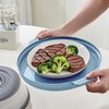 Microwave Splatter Cover, Microwave Cover for Food with Anti-scald Tray,