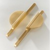 Myxekllo Brushed Gold Drawer Pulls Half Moon Drawer Pulls, 2.5