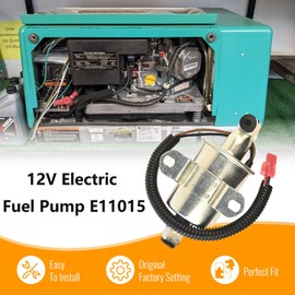 E11015 Electric Fuel Pump A029F887 149-2620 for Onan 5500 5.5KW Gas Generator Marquis Gold Rialta RV 5500 EVAP Motor Set Replace A047N929 A064S965 GMB 596-1160 Herko RV008