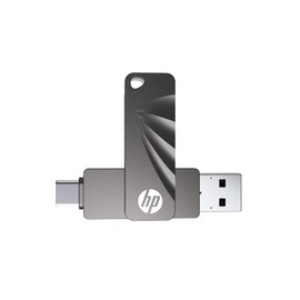 Gish Japan Distributor, 64 GB Type-C/A Dual Connector OTG USB 3.2 Type-A, Type-C Compatible, 360 Degree Rotation, Zinc Alloy, Maximum Reading Speed 120MB/s