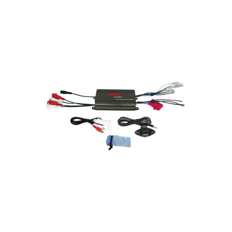 Pyle PLMRMP3B Marine Hydra 4-Channel 800w Waterproof Amplifier Micro Power