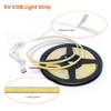 KISUFU USB 5 V COB LED Strip, 320 LED/M Warm