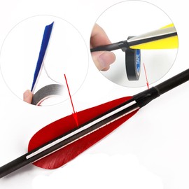 CHENGSHIZI Bow and Arrow Feather Repair Supplies and Tools ， （3 pcs ） Arrow Feather Fletching Glue Tape、Feather Spike Sealing Tape, Arrow Puller；Arrow Shaft Arrow Accessories