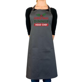 Stickerscape Christmas Apron (Christmas Dinner - Navy) | Christmas Baking and Cooking Apron Gift for Women | Lots of Colours and Choice of Design