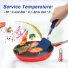 KINBOM 2pcs Small Silicone Cookie Spatulas, Mini Silicone Spatula Set