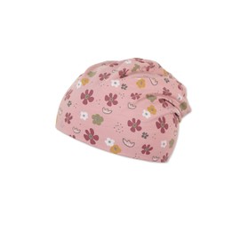 Sterntaler Unisex Children's Slouch Beanie Flowers Children's Hat, Pale Pink