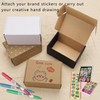 BIOBROWN 6x4x3" 50 Pack Corrugated Cardboard Boxes Small Shipping Box