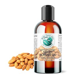 Sweet Almond Oil 8 oz 100 Pure Cold-pressed Unrefined Organic - Bella Terra Oils                                                                      