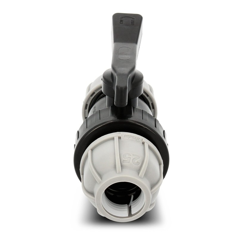 Instalguru PE-Fitting Ball Valve 2-Way 20mm x 20mm Clamp Valve
