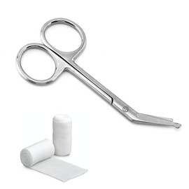 Bandage Scissors Care, Bandage Scissors, Stainless Steel, Precise Cut Surgical Scissors, Reusable Stainless Steel Bandage Scissors, Nurse, for Dressing, Plasters and Dresses