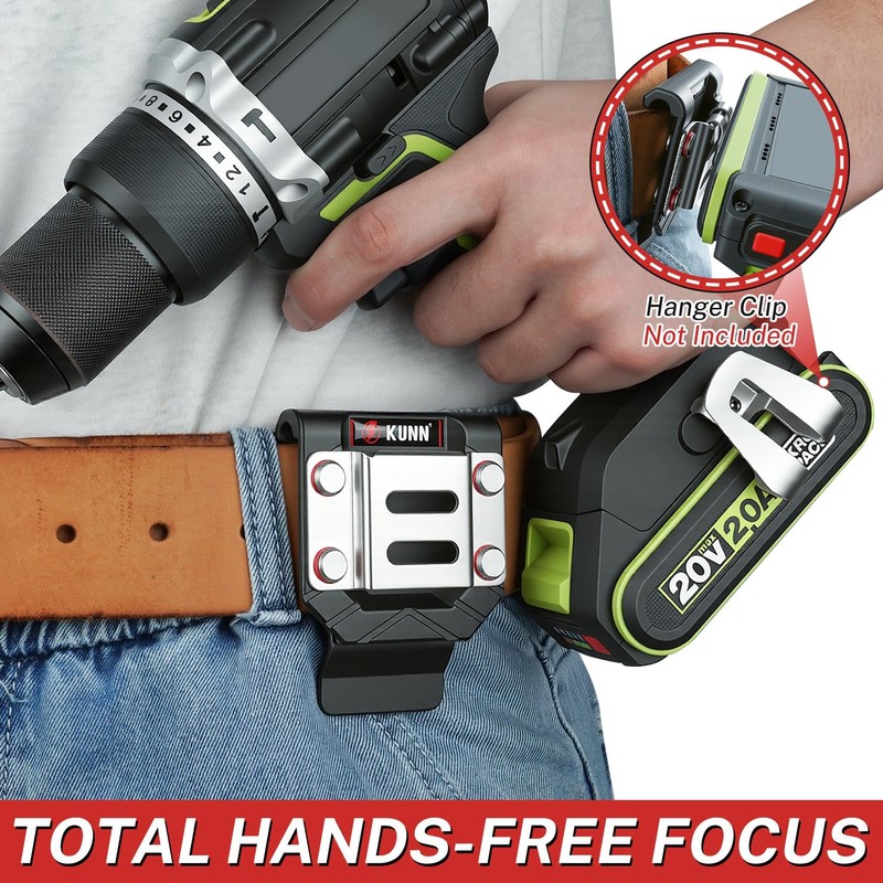 KUNN 2-Pack Drill Holder for Tool Belt, Value Set of