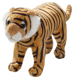 Carl Dick Tiger brown standing about 6.5 inches/17cm long, about 4.5 inches/11cm high, Plush Toy, Soft Toy 3411006