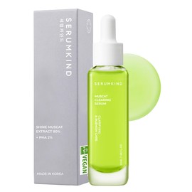 SERUMKIND Muscat Clearing Drop Serum, Blemish, Breakout & Pore Care with Shine Muscat & PHA, Gentle Exfoliation & Brightening, Korean Skincare (1.01 fl oz / 30 ml)