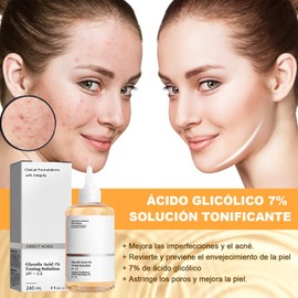 Ácido Glicólico 7% Solución, Exfolia, 240 ml (A)