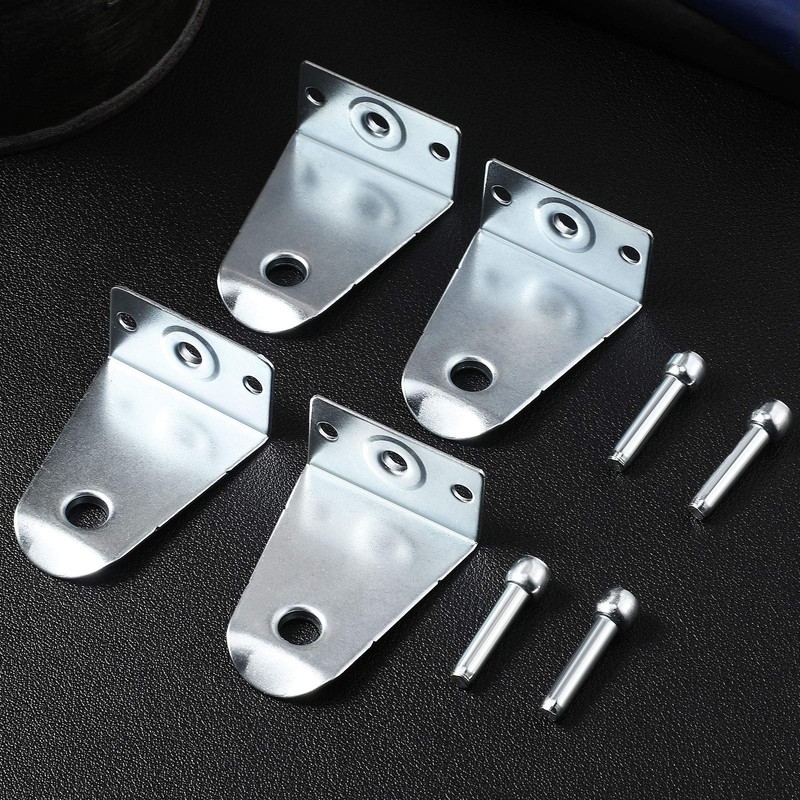 2 Inch Metal Hold Down Brackets and Pins, Blind Brackets