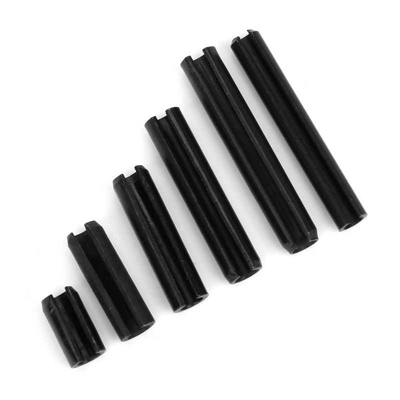 240Pcs Elastic Cylindrical Pin Carbon Steel Hollow Positioning Auxiliary Parts