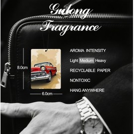 Forest Charger Vintage Car Air Freshener (4-Pack) - Classic Palm Tree & Sun Design - Long-Lasting Scent for Cars, Closets & Drawers - Essential Car Accessories & Interior Decor for Auto Enthusiasts