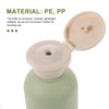 Pack of 3 Shampoo Bottles Refillable Round Flip Top Bottles