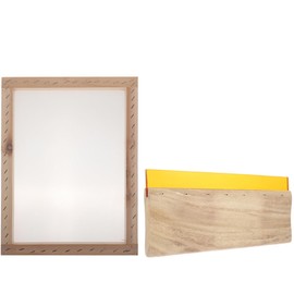 Operitacx Scraper Set Includes Wooden Ink Scraper Squeegee Textile Squeegee for Graphic Textile Applications