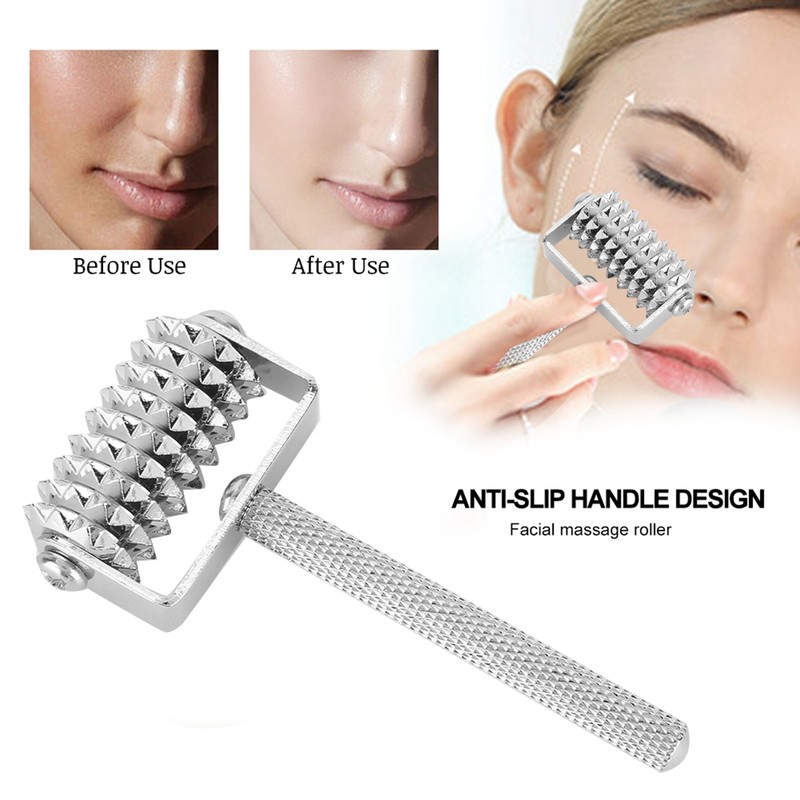 Portable Multi Functional Facial Spring Needle Rolling Massage Roller Massager