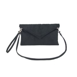 LONI Clutch/Shoulder Bag Faux Suede Handmade in The UK