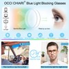 OCCI CHIARI Transition Bifocal Reading Glasses for Men XL Blue