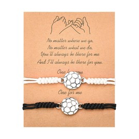 Soccer Bracelet Gifts for Daughter Son Granddaughter Grandson Soccer Lovers Birthday Christmas Gifts for Couples Soccer Players Bracelet for Football Fans Sports Bracelet for Women Men
