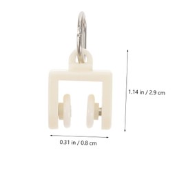 SHINEOFI 50pcs Curtain Track Glider Sliding Wheel Fittings for Smooth Operation Offices Restaurants Bedrooms and Closets Easy to Use Durable and Elegant Design