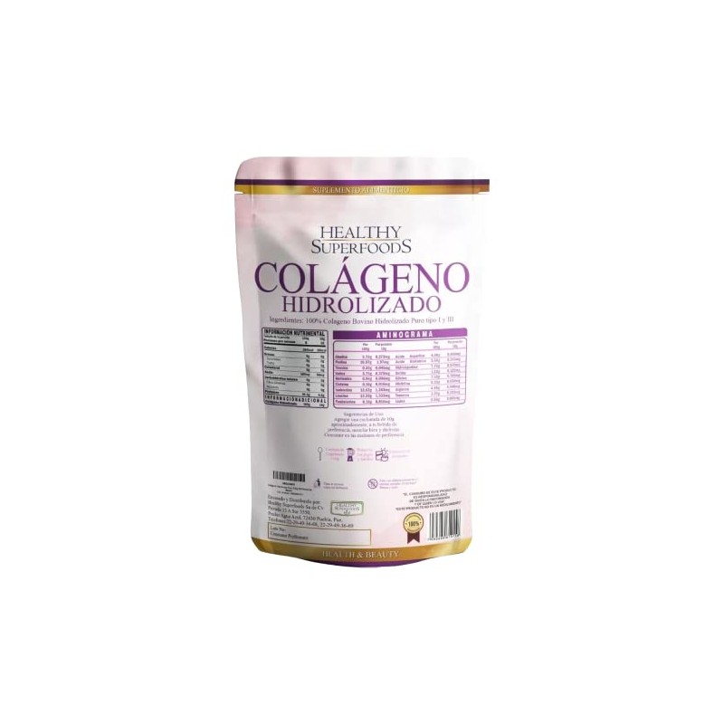 Colágeno Hidrolizado Puro 500g 50 Porciones