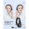 TECKNET Trucker Bluetooth Headphones with Microphone Noise Canceling Wireless On