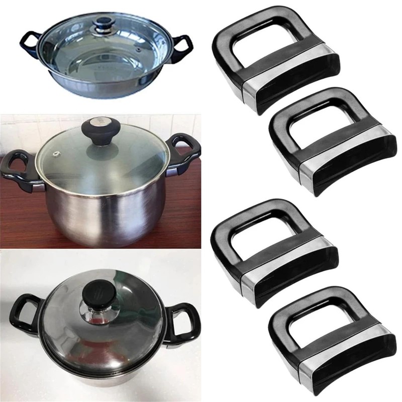 XMANX 4PCS Replacement Short Pot Side Handle, Two-Hole Pot Short