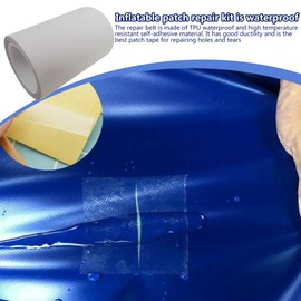 INGQI Inflatable Repair Tape Kit Suitable for Plastic Pool, Inflatable Boat, Blow up Pool,Patch Tape for Leakage of Air and Water, High Temperature Resistant & Waterproof