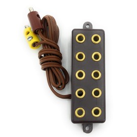 BELI-BECO 3946 Distribution Strip 5-Way with Cable and Plug - 8 mm Distance - 3.5 V (Brown)