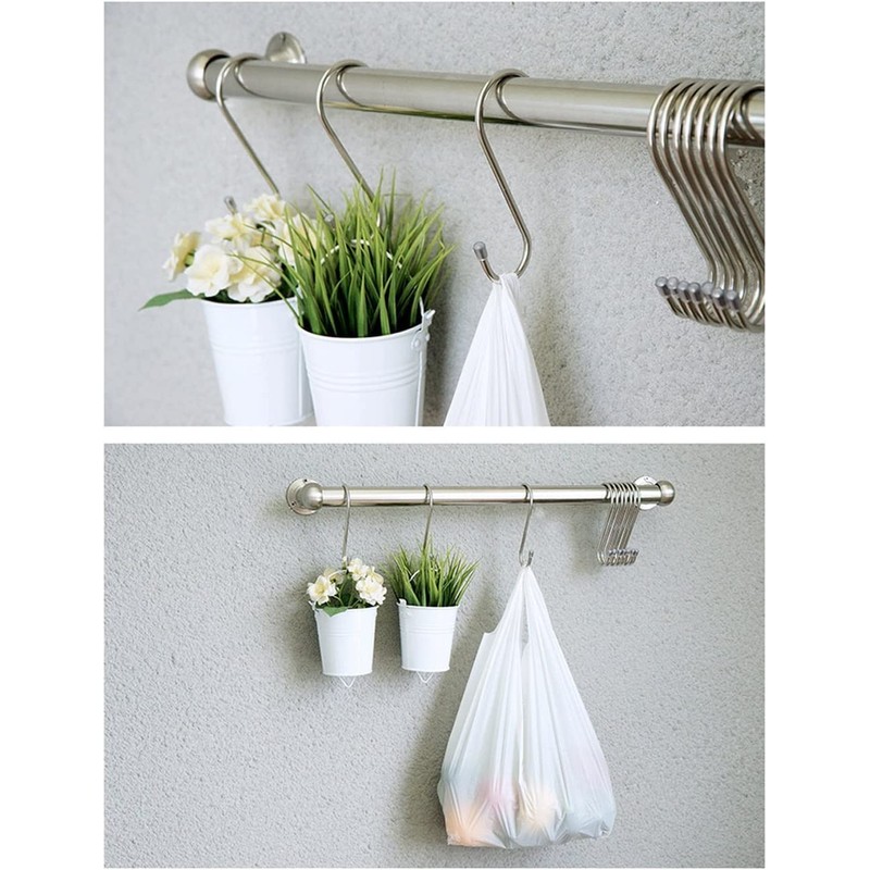 Baoswi 40 Pack Heavy Duty S Shaped Hanging S Hooks